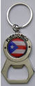 Puertorican flag keychain with bottle opener, Puertorican Flag